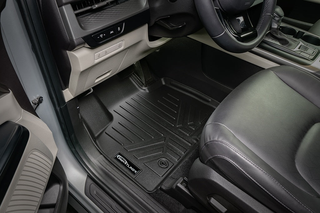 SMARTLINER All Weather Custom Fit 1st Row Floor Mat Liner Set Compatible With 2022-2023 Kia Carnival MPV (SA0556)