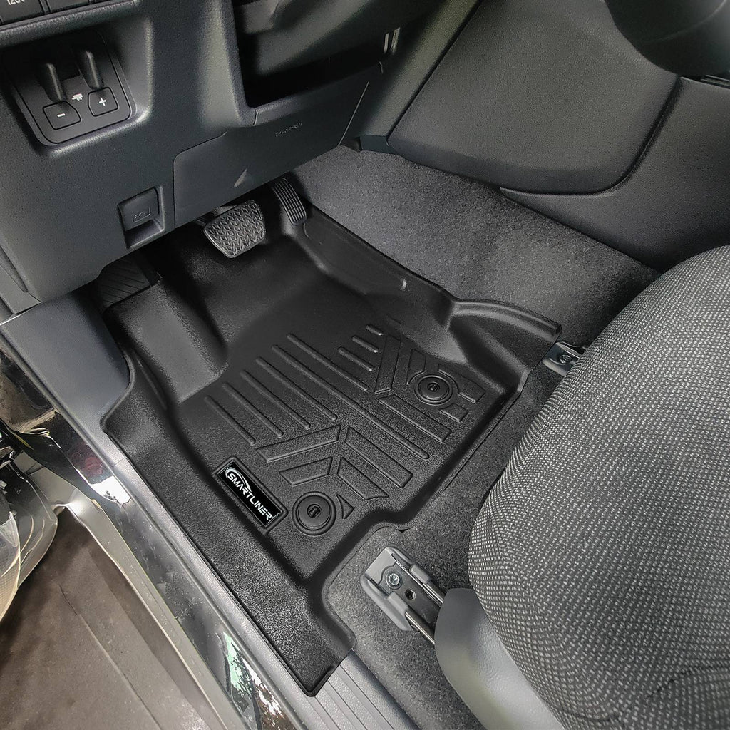 SMARTLINER Custom Fit All Weather Protection Black 1st Row Liners Compatible With 2024-2025 Toyota Land Cruiser (SA0750-N)