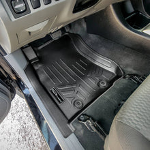 Load image into Gallery viewer, SMARTLINER Floor Mats 2 Rows and Truck Bed Liner Set Black Compatible With 2012-2015 Toyota Tacoma Double Cab (SA0107/B0033/K0207)