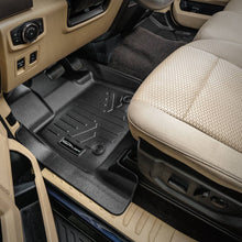 Load image into Gallery viewer, SMARTLINER Floor Mats 2 Rows - Truck Bed Mat Liner Set Black Compatible With 2015-2025 Ford F-150 Super Crew Cab w/ 1st Row Bucket Seats (SA0167/B0167/K0167)