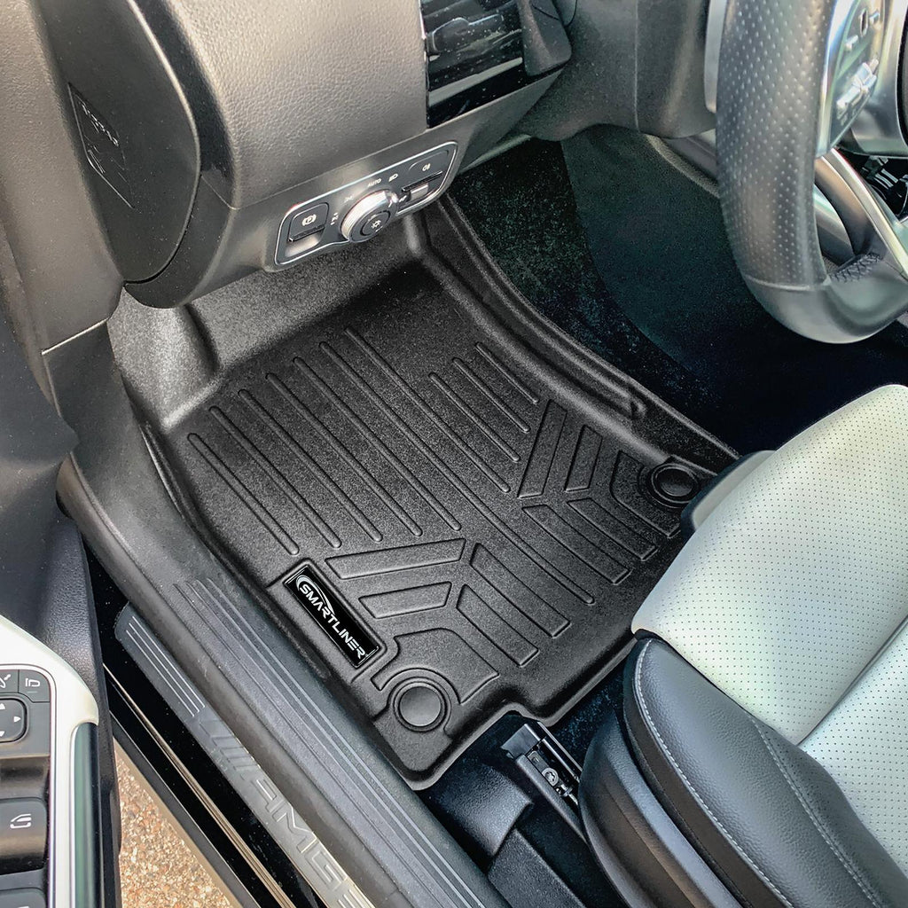SMARTLINER Custom Fit 2 Row Black Floor Mat Liner & Cargo Liner Set Compatible With 2021 Mercedes-Benz GLA-Class (SA0533/B0533/D0533)