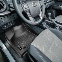 Load image into Gallery viewer, SMARTLINER Custom Fit Floor Mats 2 Row Liner Set Black Compatible With 2018-2021 Toyota Tacoma Double Cab (SA0354/B0207)