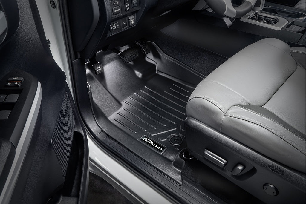 SMARTLINER Custom Fit Floor Mats and Cargo Liner Set Black Compatible With 2012-2022 Toyota Sequoia with 2nd Row Bench Seat (SA0108/B0272/D0272)