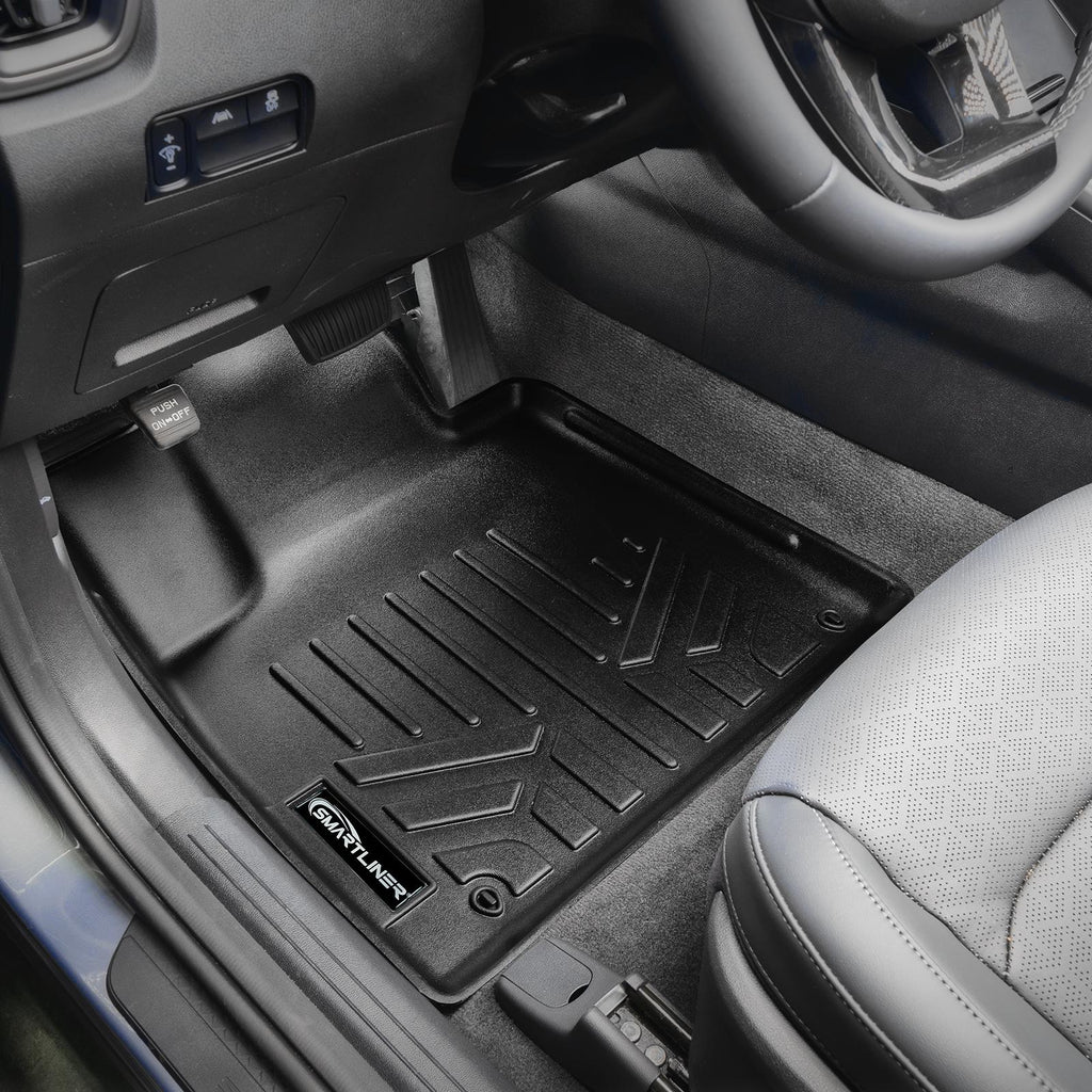 SMARTLINER Custom Fit 3 Row Floor Mats & Cargo Liner Behind 3rd Row Set Compatible With 2021-2023 Kia Sorento (SA0547/B0547/C0547/E0547)