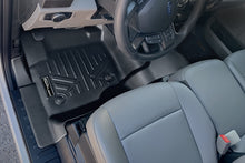 Load image into Gallery viewer, SMARTLINER Floor Mats Set Black Compatible With 2017-2022 Super Duty Crew with Vinyl Flooring and 2nd Row Bench Seat (SA0434/B0433)