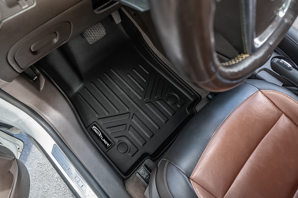 SMARTLINER Custom Fit All Weather Protection Black 1st Row Liners Compatible With 2013-2022 Buick Encore (SA0129)