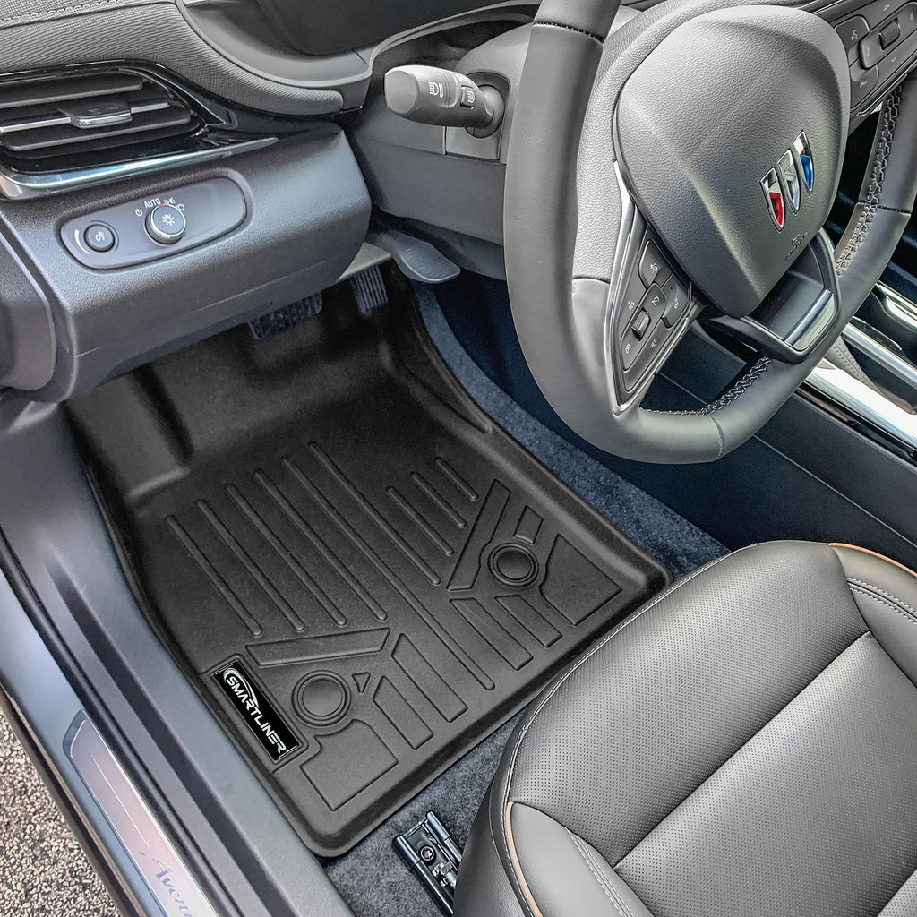 SMARTLINER Custom Fit All Weather Protection Black 2 Row Floor Liners & Cargo Liner behind the 2nd Row Seats Compatible With 2024-2025 Chevrolet Trax (SA0711/B0711/D0711)