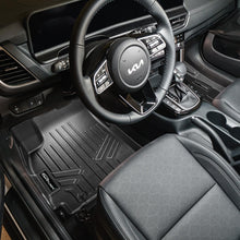 Load image into Gallery viewer, SMARTLINER All Weather Protection Custom Fit Black 2 Row Floor Mat Liner Set &amp; Cargo Liner Behind 2nd Row in Upper Position Compatible With 2024 Kia Seltos with Subwoofer (SA0510/B0510/D0736)