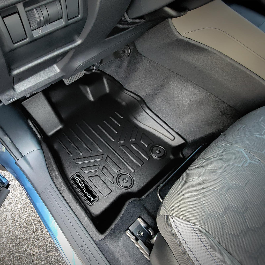 SMARTLINER Custom Fit All Weather Protection Black 1st Row Liners Compatible With 2025-2026 Subaru Forester (SA0759)