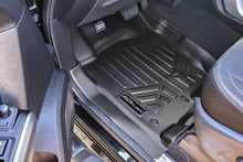 Load image into Gallery viewer, SMARTLINER Floor Mats 2 Row Liner Set Black 2017-2022 Titan / 2016-2022 Titan XD Crew Cab 1st Row Bench Seat Without Toolbox (SA0216/B0329)