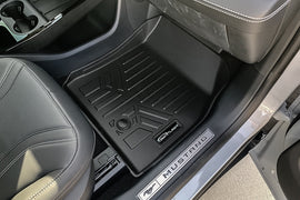 SMARTLINER Custom Fit All Weather Black 2 Row Floor Mats and Cargo Liner Set Compatible With 2021-2024 Ford Mustang Mach-E (SA0541/B0541/D0541)