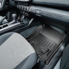 Load image into Gallery viewer, SMARTLINER Floor Mats 2 Rows and Truck Bed Liner Set Black Compatible With 2018-2021 Toyota Tacoma Double Cab (SA0354/B0207/K0207)