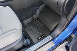 SMARTLINER Custom Fit Floor Mats 1st Row Liner Set Black Compatible With 2018-2022 Mitsubishi Eclipse Cross (SA0378)