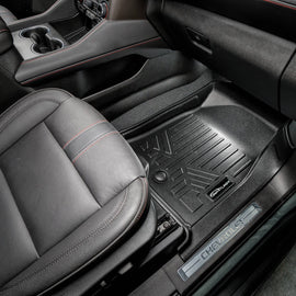 SMARTLINER Custom Fit All Weather Protection Black 2 Rows and Cargo Liner Behind 3rd Row Set Compatible With 2021-2023 Cadillac Escalade ESV with 2nd Row Bucket Seats (SA0524/B0527/E0526-R)