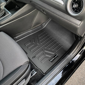 SMARTLINER All Weather Protection Custom Fit Black 2 Row Floor Mats and Cargo Liner Set Behind the 2nd Row Compatible With 2019-2024 Kia Forte (SA0735/B0735/D0735)