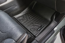 Load image into Gallery viewer, SMARTLINER Custom Fit Black 2 Row Floor Mat Liner Set Compatible With 2022-2023 Toyota Tundra Double Cab with 2nd Row Underseat Storage (SA0593/B0625)