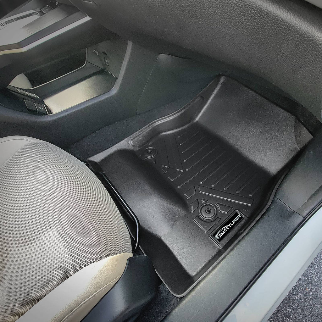 SMARTLINER Custom Fit All Weather Protection Black 1st Row Liners Compatible With 2018-2021 Honda Clarity (SA0404)