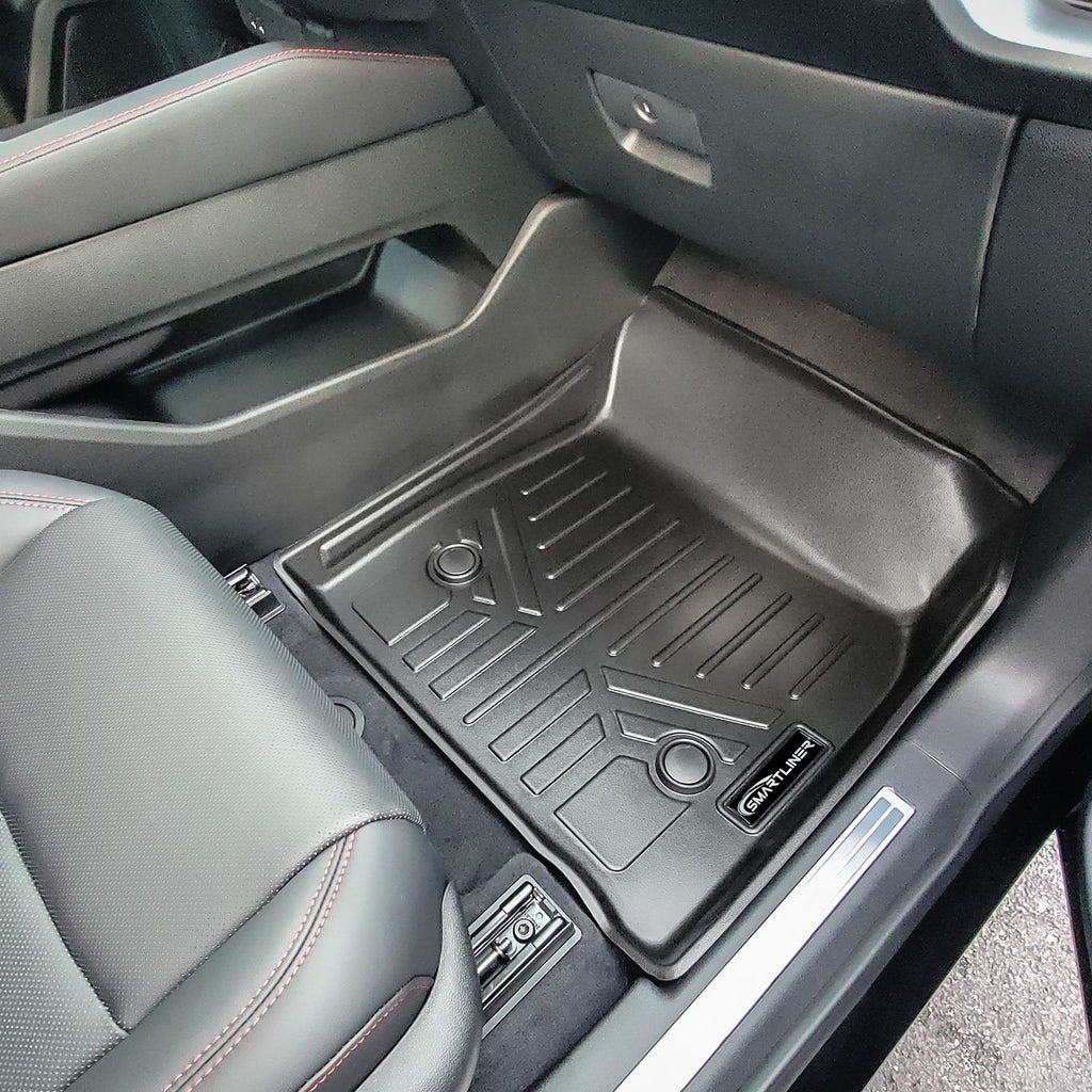 SMARTLINER Custom Fit All Weather Protection Black 2 Row Floor Liners & Cargo Liner behind the 2nd Row Seats Compatible With 2024-2025 Acura ZDX Type S (SA0755/B0739/D0755)