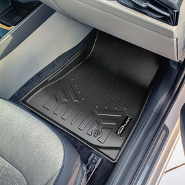 SMARTLINER All Weather Custom Fit Black 1st Row Floor Mat Liner Set Compatible With 2023-2024 Kia Niro EV (SA0670)