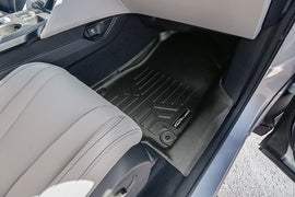 SMARTLINER Custom Fit All Weather Protection Black 2 Row Floor Liners Compatible With 2022-2025 Acura MDX (SA0581/B0581)