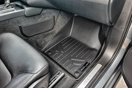 SMARTLINER Floor Mats 3 Rows and Cargo Liner Behind 3rd Row Set Black Compatible With 2016-2023 Volvo XC90 - No Plug-in Hybrid Models (SA0223/B0223/C0223/E0223)