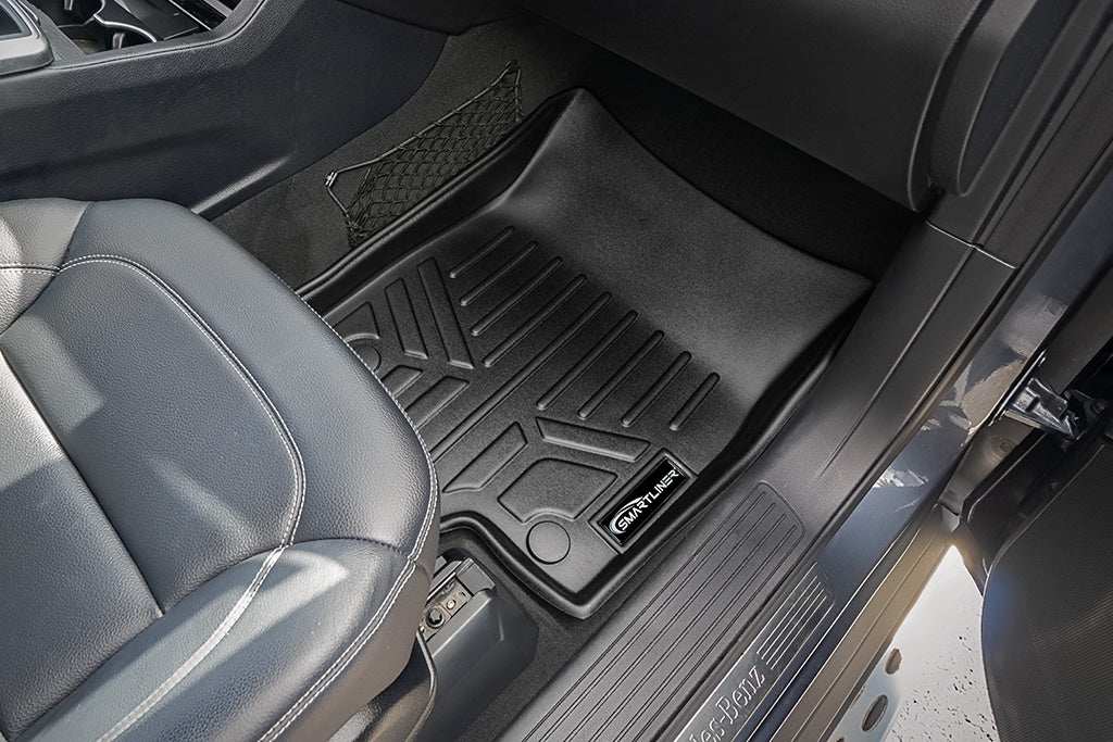 SMARTLINER Custom Fit Floor Mats 2 Rows and Cargo Liner Set Black Compatible With 2012-2019 Mercedes Benz GL / GLS Series (SA0104/B0104/E0205)