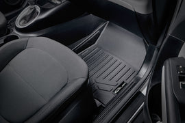 SMARTLINER Custom Fit Floor Mats 1st Row Liner Set Black Compatible With 2014-2019 Kia Soul (SA0266)