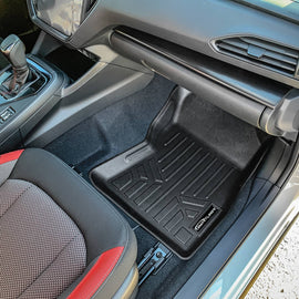 SMARTLINER Custom Fit All Weather Protection Black 1st Row Liners Compatible With 2024-2025 Subaru Crosstrek (SA0722-N1)