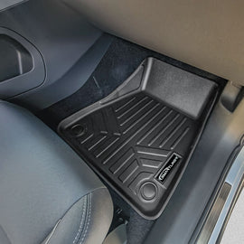 SMARTLINER Custom Fit All Weather Protection Black 2 Row Floor Liners & Cargo Liner behind the 2nd Row Seats Compatible With 2020-2025 Polestar 2 (SA0712/B0712/D0712)