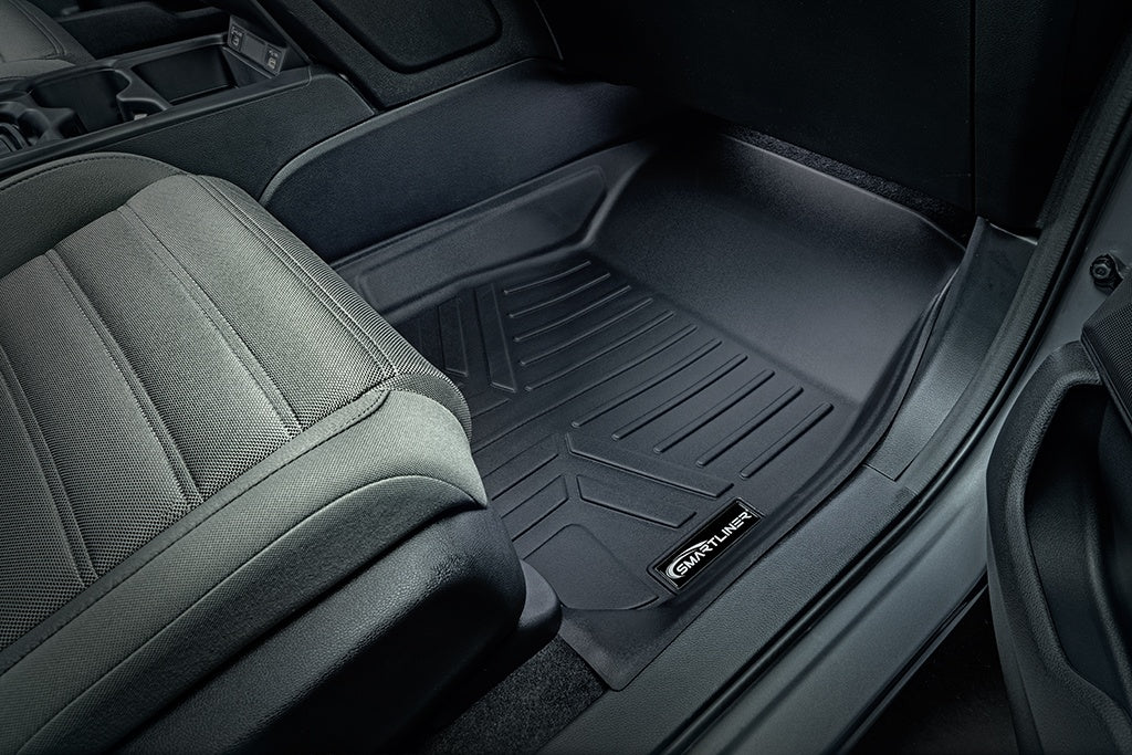 SMARTLINER Custom Fit Floor Mats 2 Row Liner Set Black Compatible With 2017-2022 Honda CR-V (SA0250/B0250)