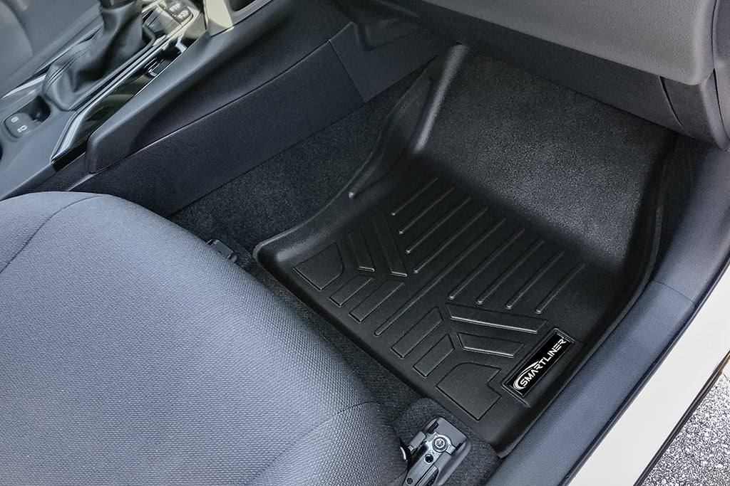 SMARTLINER Custom Fit All Weather 2 Row Floor Mats & Cargo Liner Set Black Compatible With 2022-2023 Toyota Corolla Cross (SA0598/B0598/D0598)