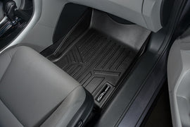 SMARTLINER Custom Fit All Weather Protection Black 2 Row Floor Liners Compatible With 2013-2017 Honda Accord (SA0130/B0130)