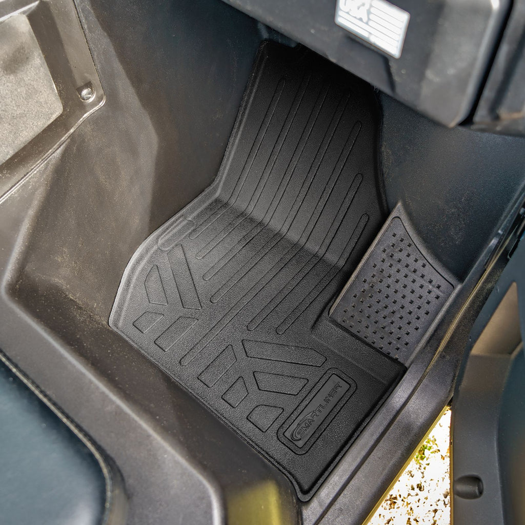 SMARTLINER Custom Fit All Weather Protection Black 2 Row UTV and Bed Liners Compatible With 2018-2025 Yamaha Wolverine RMA Models) (UA0124/UB0124/UK0124)