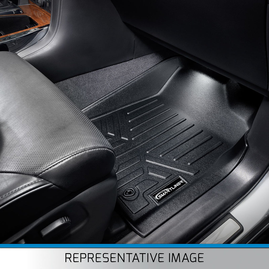 SMARTLINER Custom Fit Floor Mats 2 Rows and Cargo Liner Set Tan Compatible With 2010-2013 Lexus GX460 (SA1040/B1120/D1093)