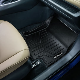 SMARTLINER Custom Fit Floor Mats 2 Row Liner Set Black Compatible With 2019-2023 Toyota RAV4 - No Hybrid Models (SA0418/B0418)