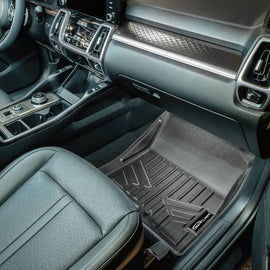 SMARTLINER Custom Fit 3 Row Floor Mats & Cargo Liner Behind 2nd Row Set Compatible With 2021-2023 Kia Sorento Hybrid (SA0608/B0608/C0548/D0547)