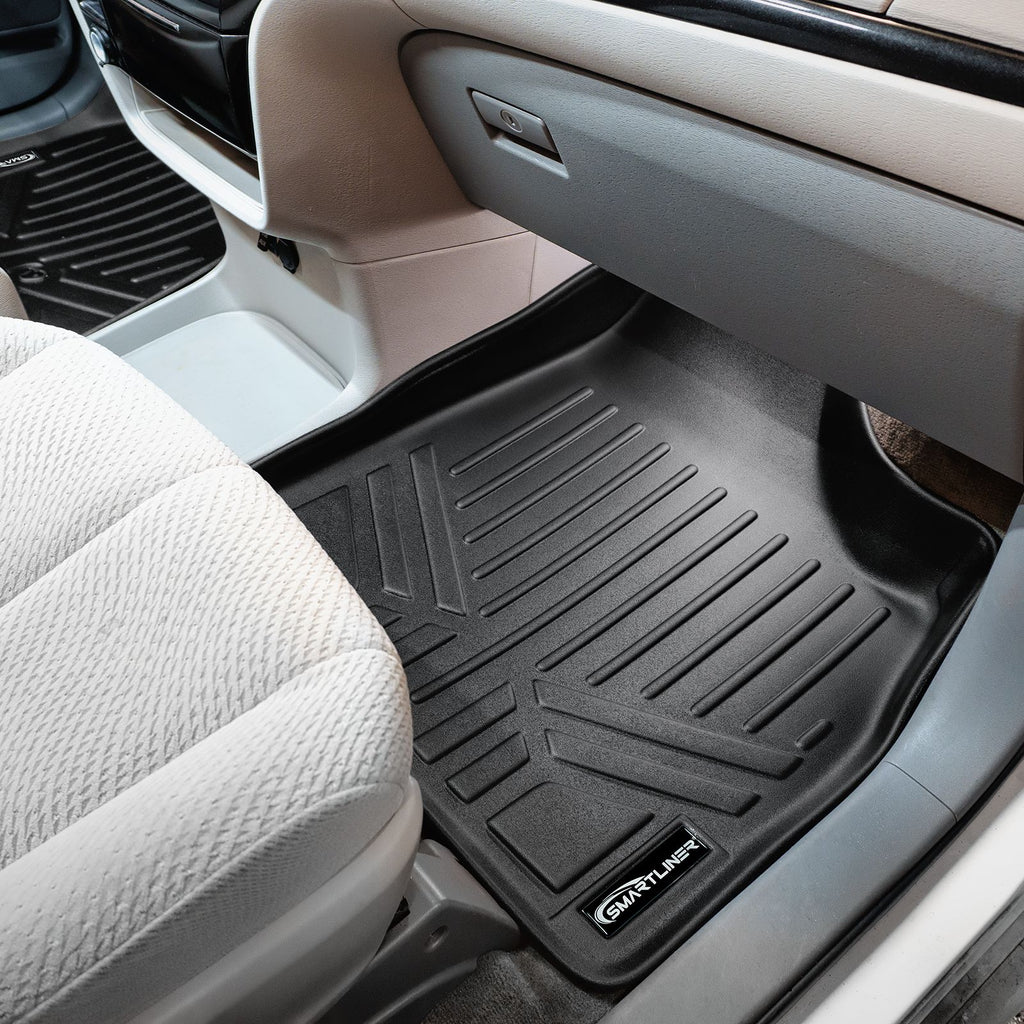 SMARTLINER Floor Mats and Cargo Liner Behind 3rd Row Compatible With 2011-2012 Sienna 7 Passenger Model with Power Folding 3rd Row Seats (SA0083/B0128/E0229)