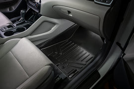 SMARTLINER Custom Fit Floor Mats 2 Row Liner Set Black Compatible With 2016-2018 Hyundai Tucson (SA0206/B0206)
