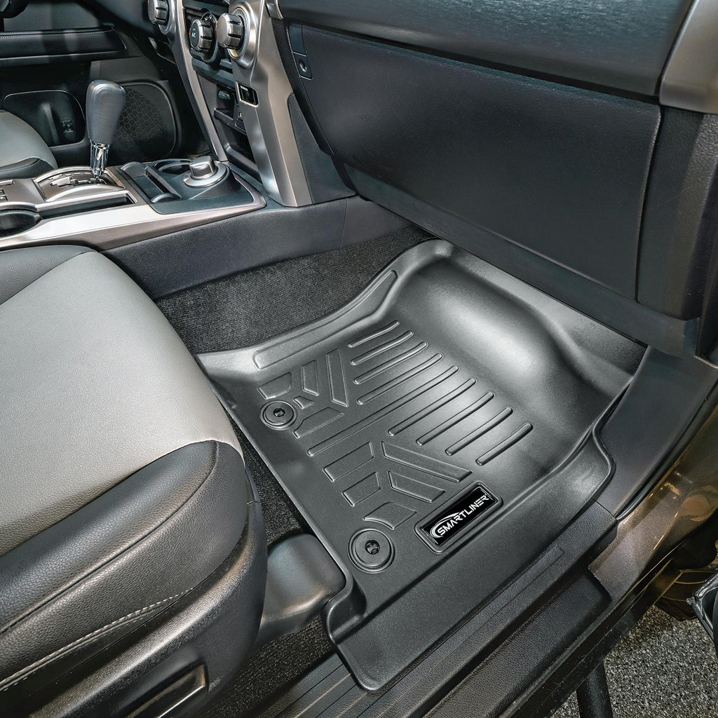 SMARTLINER Floor Mats and Cargo Liner Set Black Compatible With 2013-2022 Toyota 4Runner 5 Passenger Model without Sliding Rear Tray (SA0120/B0120/D0208)