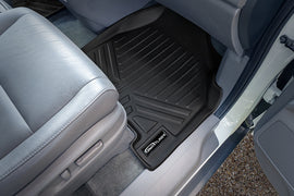 SMARTLINER Custom Fit Floor Mats 3 Row Liner Set Black Compatible With 2011-2017 Honda Odyssey - All Models (SA0103/B0103)