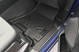 SMARTLINER Custom Fit Floor Mats 2 Row Liner Set Black Compatible With 2019-2022 Ram 1500 Crew Cab without Rear Underseat Storage Box (SA0369/B0369)