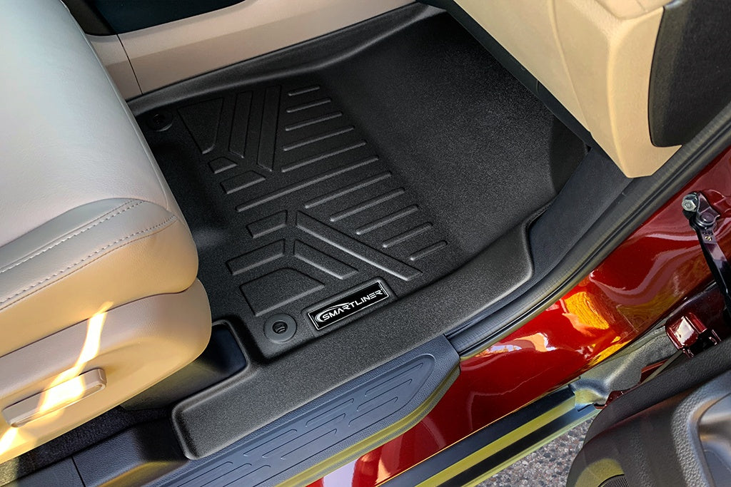 SMARTLINER Custom Fit Floor Mats 2 Rows and Cargo Liner Behind 3rd Row Set Black Compatible With 2018-2025 Honda Odyssey (SA0325/B0325/D0325)