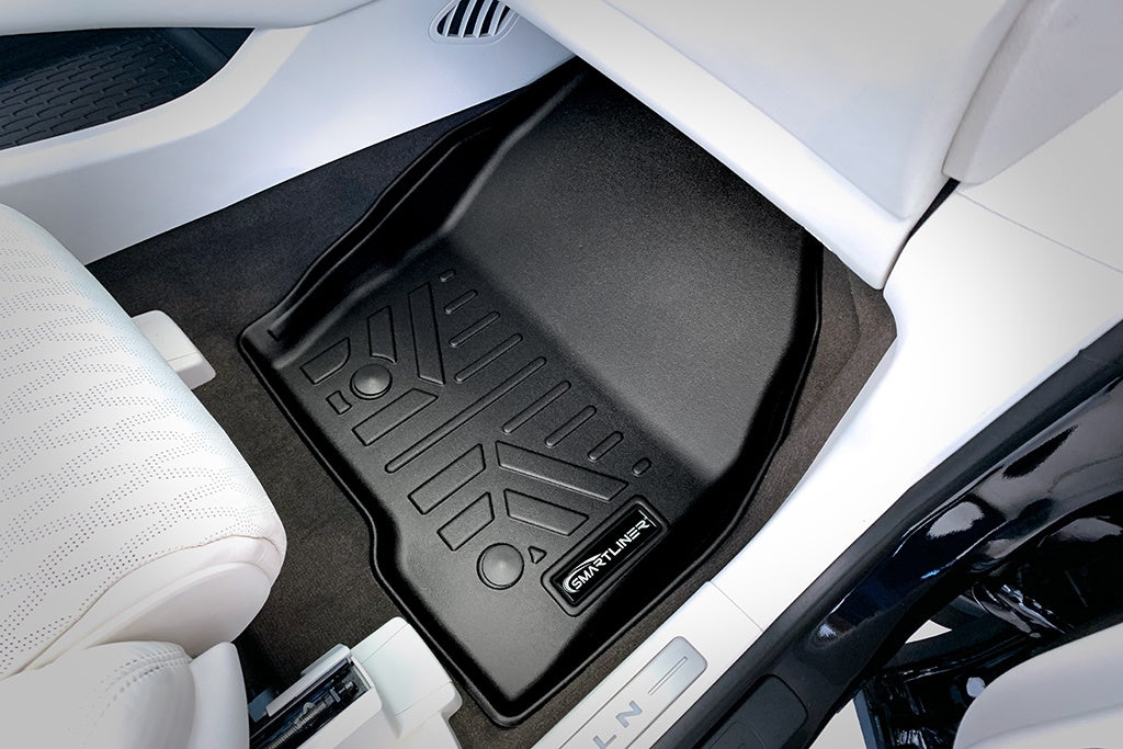 SMARTLINER Custom Fit All Weather Protection Black 2 Row Floor Liners & Cargo Liner behind the 2nd Row Seats Compatible With 2019-2023 Lincoln Nautilus (SA0446/B0446/D0446-N1)