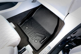 SMARTLINER Custom Fit All Weather Protection Black 2 Row Floor Liners & Cargo Liner behind the 2nd Row Seats Compatible With 2019-2023 Lincoln Nautilus (SA0446/B0446/D0446-N1)