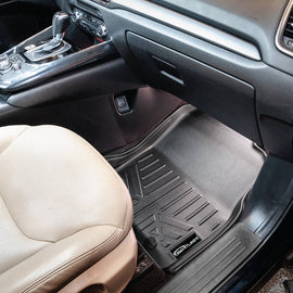 SMARTLINER Custom Fit All Weather Protection Black 2 Row Floor Liners Compatible With 2016-2023 Mazda CX-9 (SA0257/B0257)