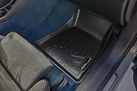 SMARTLINER Custom Fit All Weather 2 Row Floor Mats & Cargo Liner Set Black Compatible With 2022-2023 Volvo C40 Recharge (SA0635/B0617/D0588)