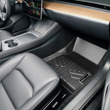 Load image into Gallery viewer, SMARTLINER All Weather Custom Fit Floor Mats 1st Row Liner Set Black Compatible With 2017-2021 Tesla Model 3 (SA0456)