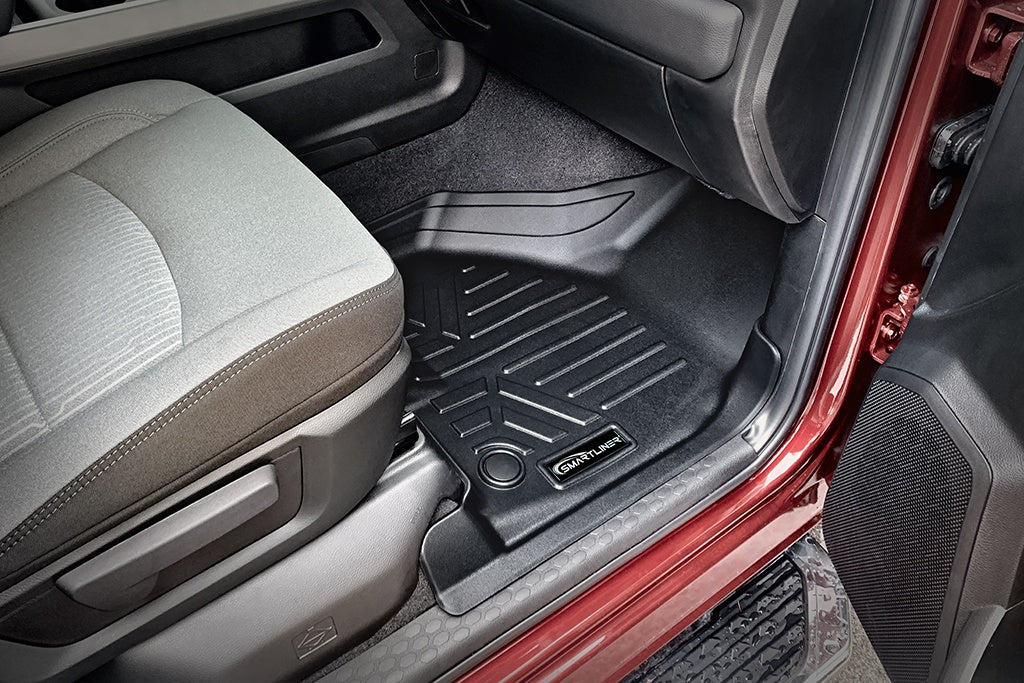 SMARTLINER Custom Fit Floor Mats 1st Row Liner Set Black Compatible With 2019-2022 Ram 2500/3500 with 1st Row Bucket or Bench Seats (SA0450)