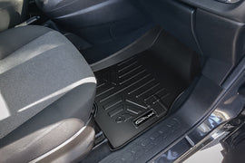 SMARTLINER Custom Fit All Weather Protection Black 1st Row Liners Compatible With 2015-2022 RAM Promaster City (SA0430)