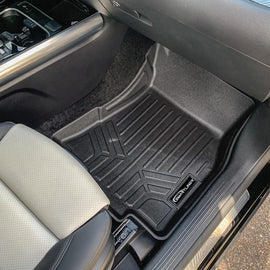 SMARTLINER All Weather Custom Fit 1st Row Black Floor Mat Liner Set Compatible With 2021 Mercedes-Benz GLA-Class (SA0533)